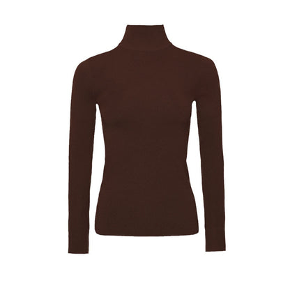 Damen Rollkragenpullover Feines Strickmaterial Eveloria