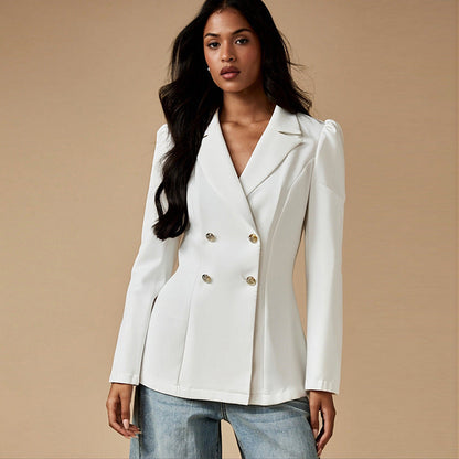 Damen Blazer mit Puffärmeln Elegant Eveloria