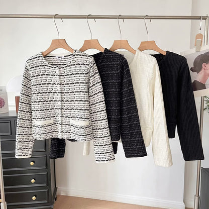 Damen Strickcardigan Strukturiertes Muster Eveloria - Eveloria
