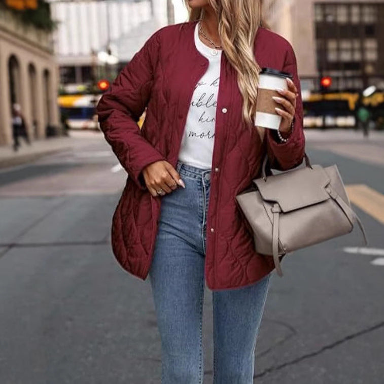 Damen Übergangsjacke Gesteppt Moderner Schnitt Eveloria