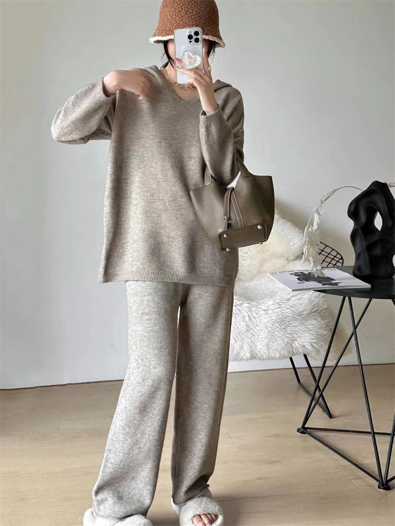 Damen Strickensemble Weites Design Kuschelig Elegantes Eveloria