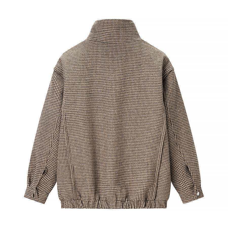 Damen Übergangsjacke Hahnentritt-Muster Eveloria
