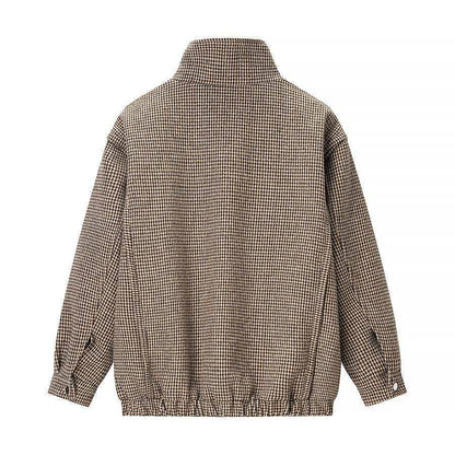 Damen Übergangsjacke Hahnentritt-Muster Eveloria