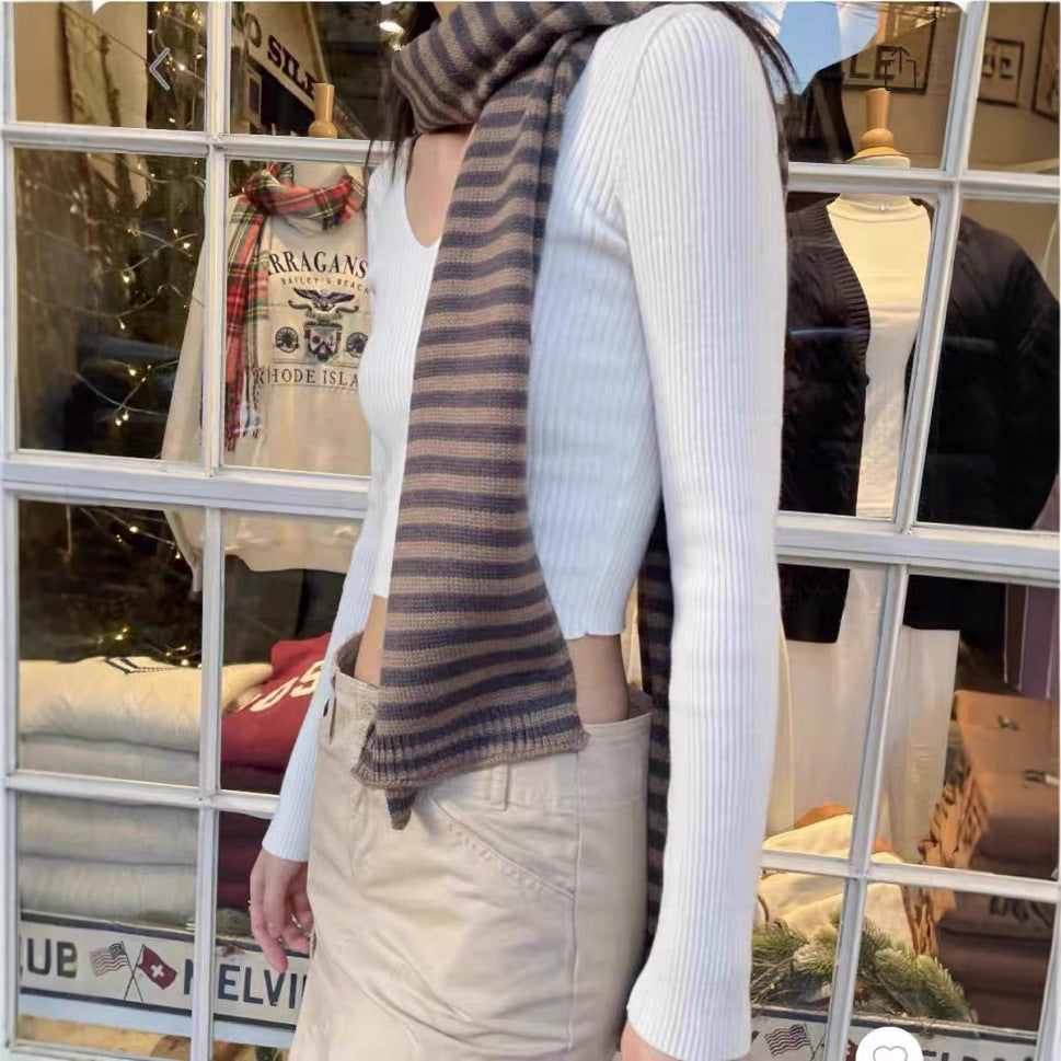 Damen Rippentop V-Ausschnitt Eveloria
