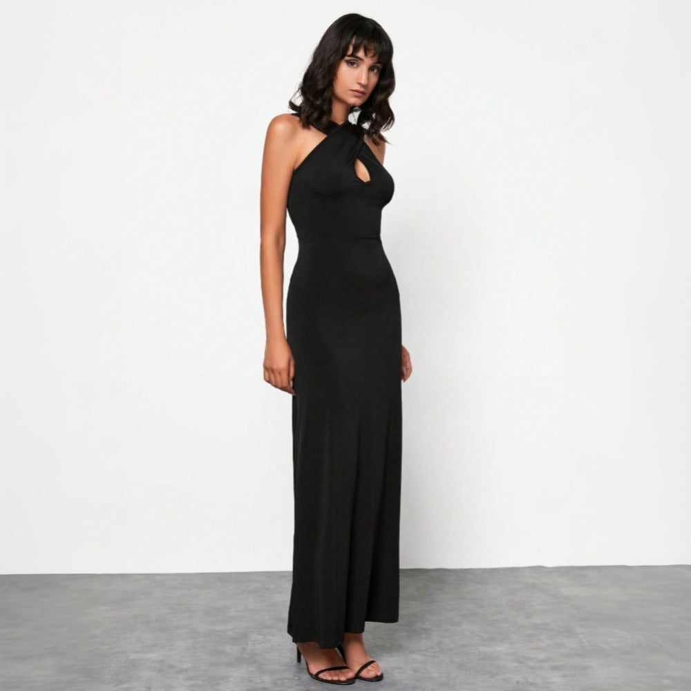 Damen Maxikleid mit Schnürung Rücken Eveloria