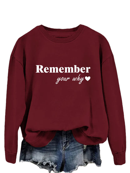 Damen Sweatshirt Lässig Motiv-Aufdruck Grau Eveloria