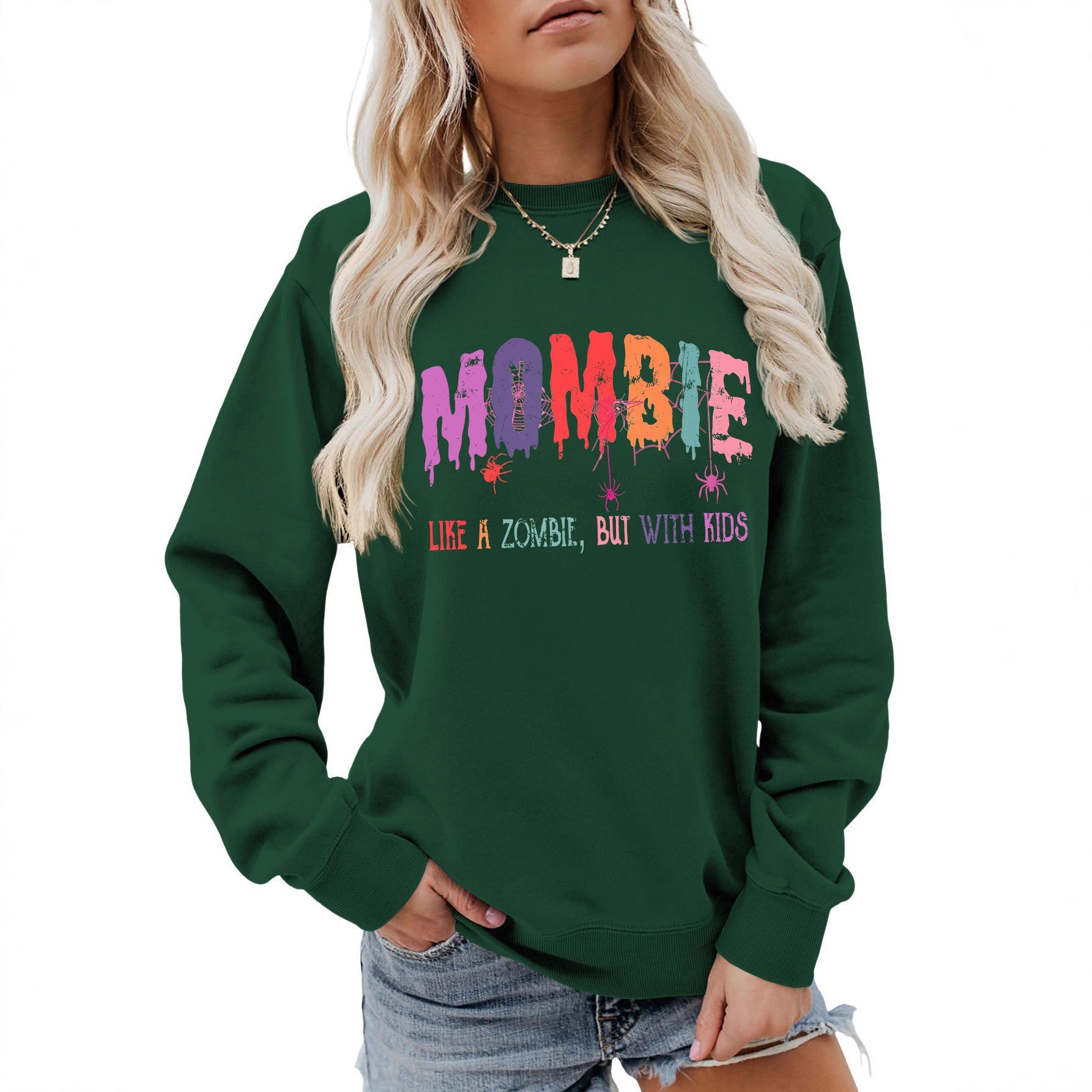 Damen Sweatshirt Zombie Motiv Eveloria - Eveloria
