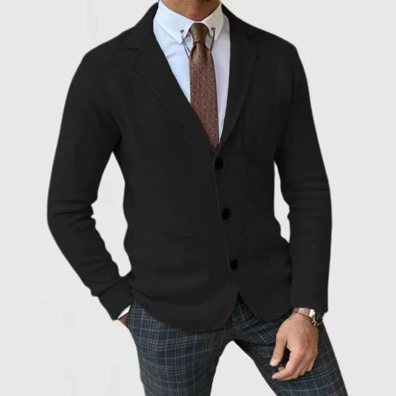 Eveloria Herren Strickjacke Elegantes Design Mit Taschen