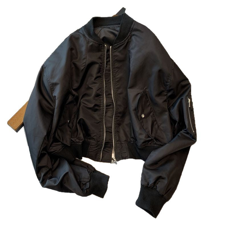 Damen Bomberjacke modisch mit Taschen Eveloria