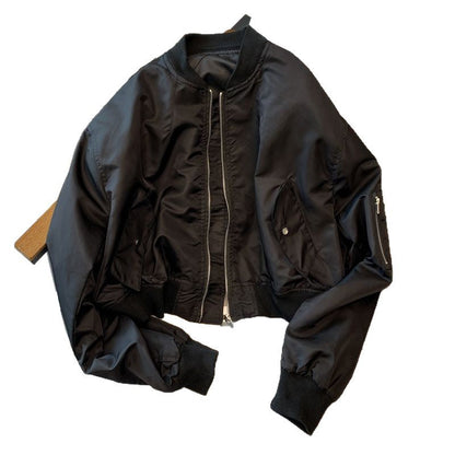 Damen Bomberjacke modisch mit Taschen Eveloria