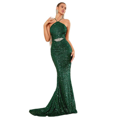Damen Abendkleid Figurformend mit Glitzer