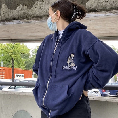 Damen Kapuzenjacke Gestickt Eveloria