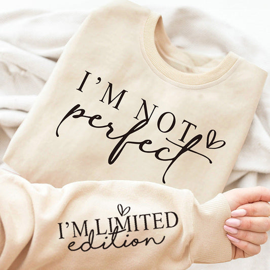 Damen Oversized Sweatshirt Statement-Print Eveloria - Eveloria