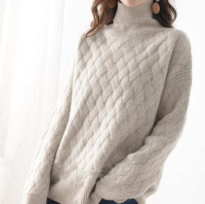 Damen Rollkragenpullover Frühjahr