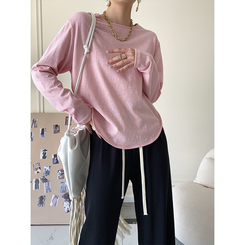 Damen Langarmshirt Atmungsaktives Material Komfortabler Schnitt - Eveloria