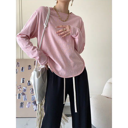 Damen Langarmshirt Atmungsaktives Material Komfortabler Schnitt - Eveloria