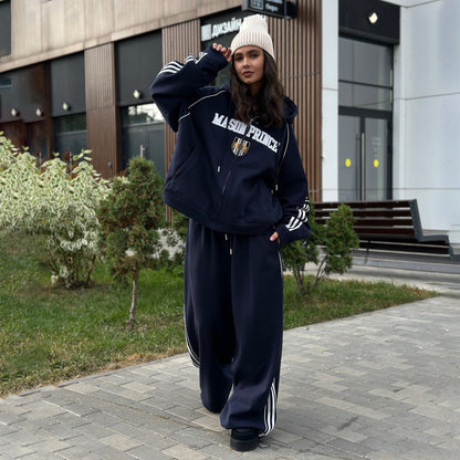 Damen Sweatsuit mit Kapuze aus Fleece Eveloria