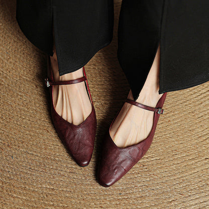 Damen Slipper Echtes Leder