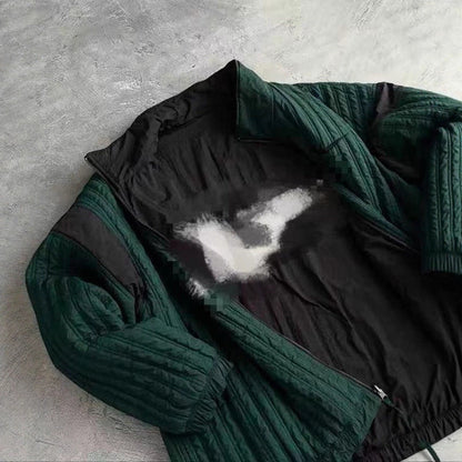 Damen Steppjacke Hochkragen Verdeckter Reißverschluss Eveloria