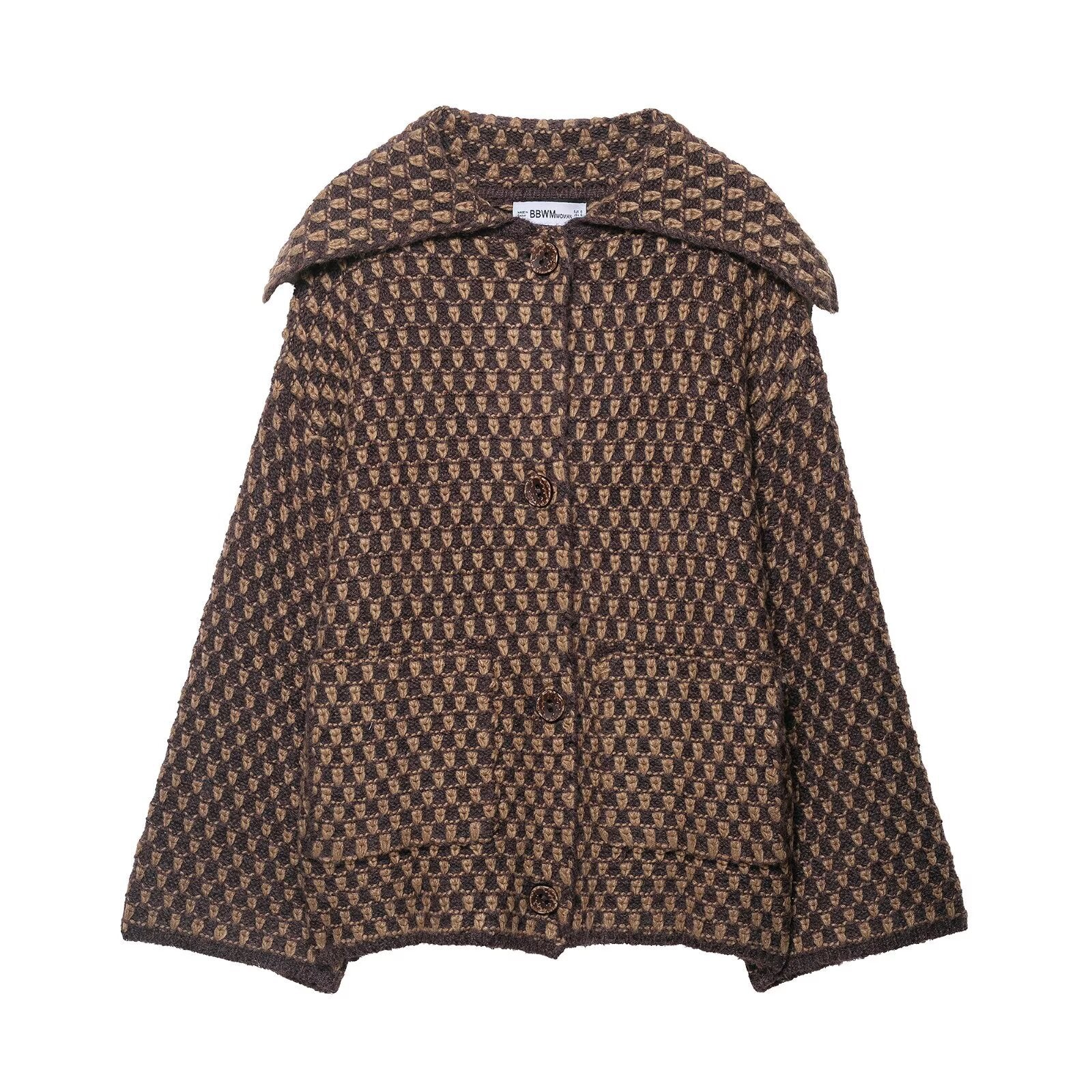 Damen Wollejacke Modisch Gemütlich Eveloria - Eveloria