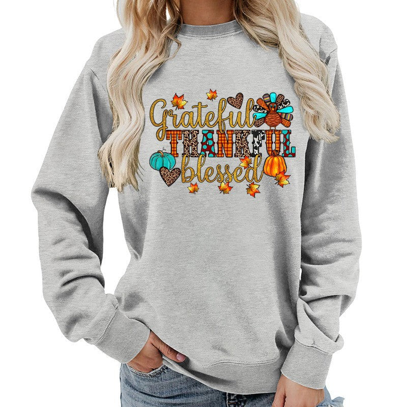 Damen Sweatshirt Herbstlich Dankeschön Motiv Eveloria