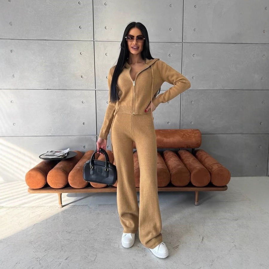 Damen Fleece-Jumpsuit mit Kapuze und Reißverschluss Bequem