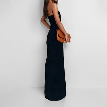 Damen Abendkleid Strapless mit Taschen Eveloria