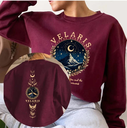 Damen Sweatshirt Nachthimmel Motiv Eveloria