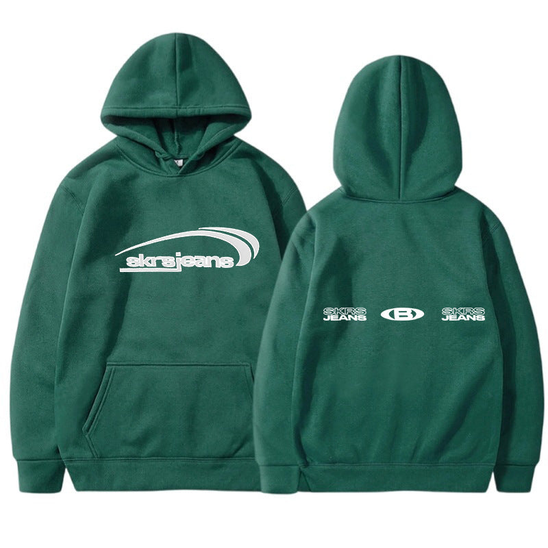 Damen Kapuzensweater Modernes Logo-Design Kängurutaschen