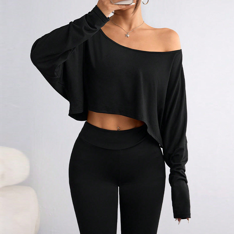 Damen Oversized Crop- Eveloria Leicht Baumwolle Weiß
