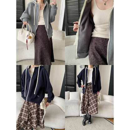 Damen Kapuzenjacke Oversized Lässig Eveloria