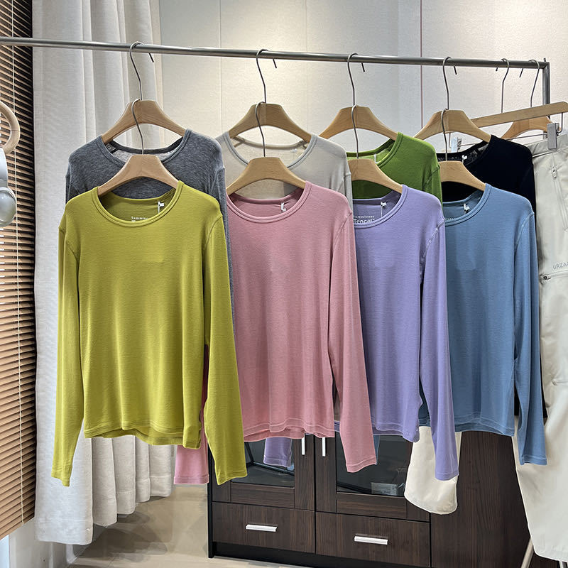 Damen Langarmshirt Weiches Jersey Ergonomisch Schwarz Eveloria - Eveloria