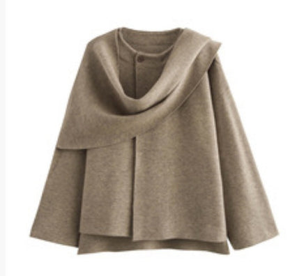 Damen Rollkragen Überjacke Elegant Geschnitten Eveloria