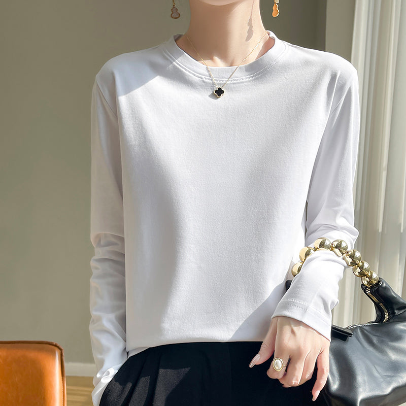 Damen Langarmshirt Rundhals Eveloria