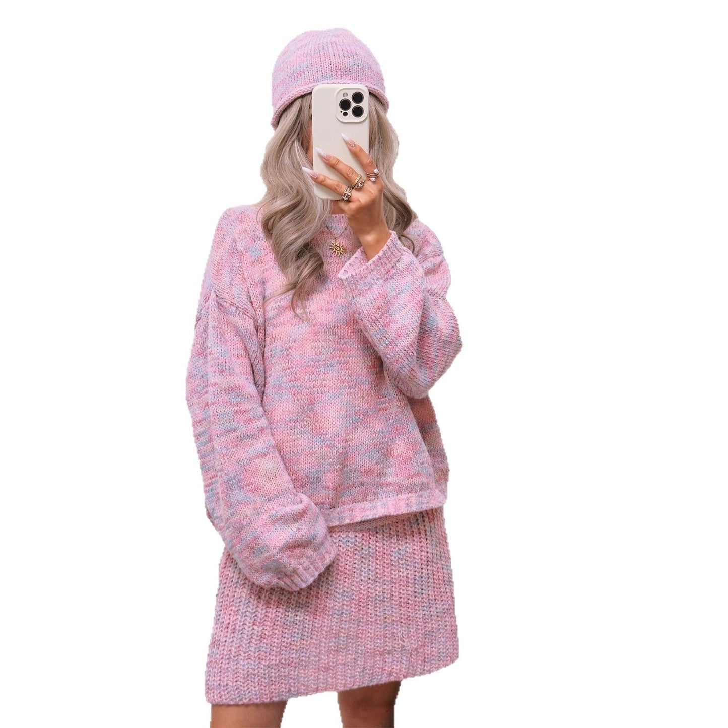 Damen Strickpullover Lässig Weiter Kragen Eveloria
