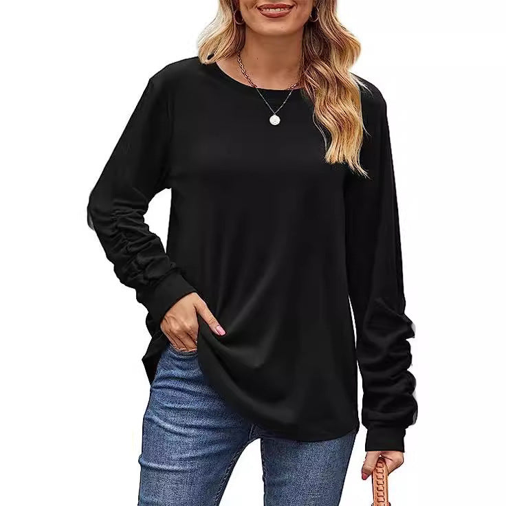 Damen Langarmshirt Weiches Baumwollmix Eveloria