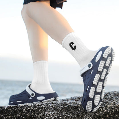 Herren Clogs Atmungsaktives Material Verstellbarer Riemen Eveloria