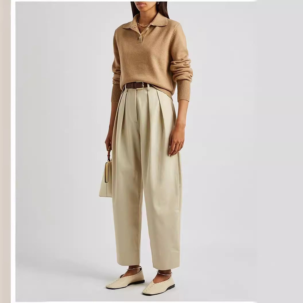 Damen Hochbundhose Weit Elegant Eveloria