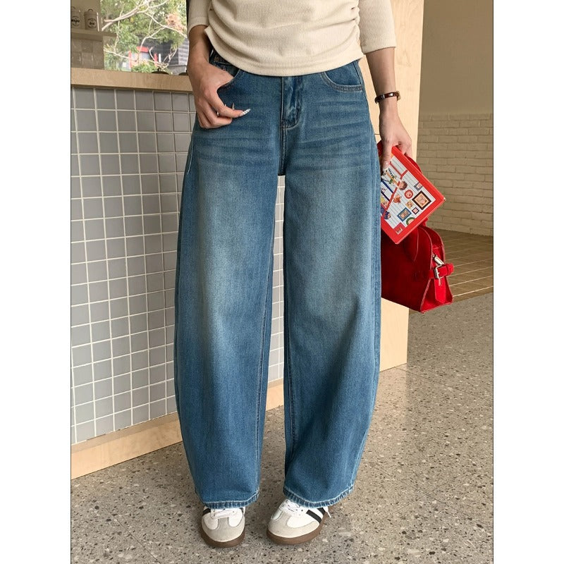 Damen Weite Denim-Hose Eveloria - Eveloria
