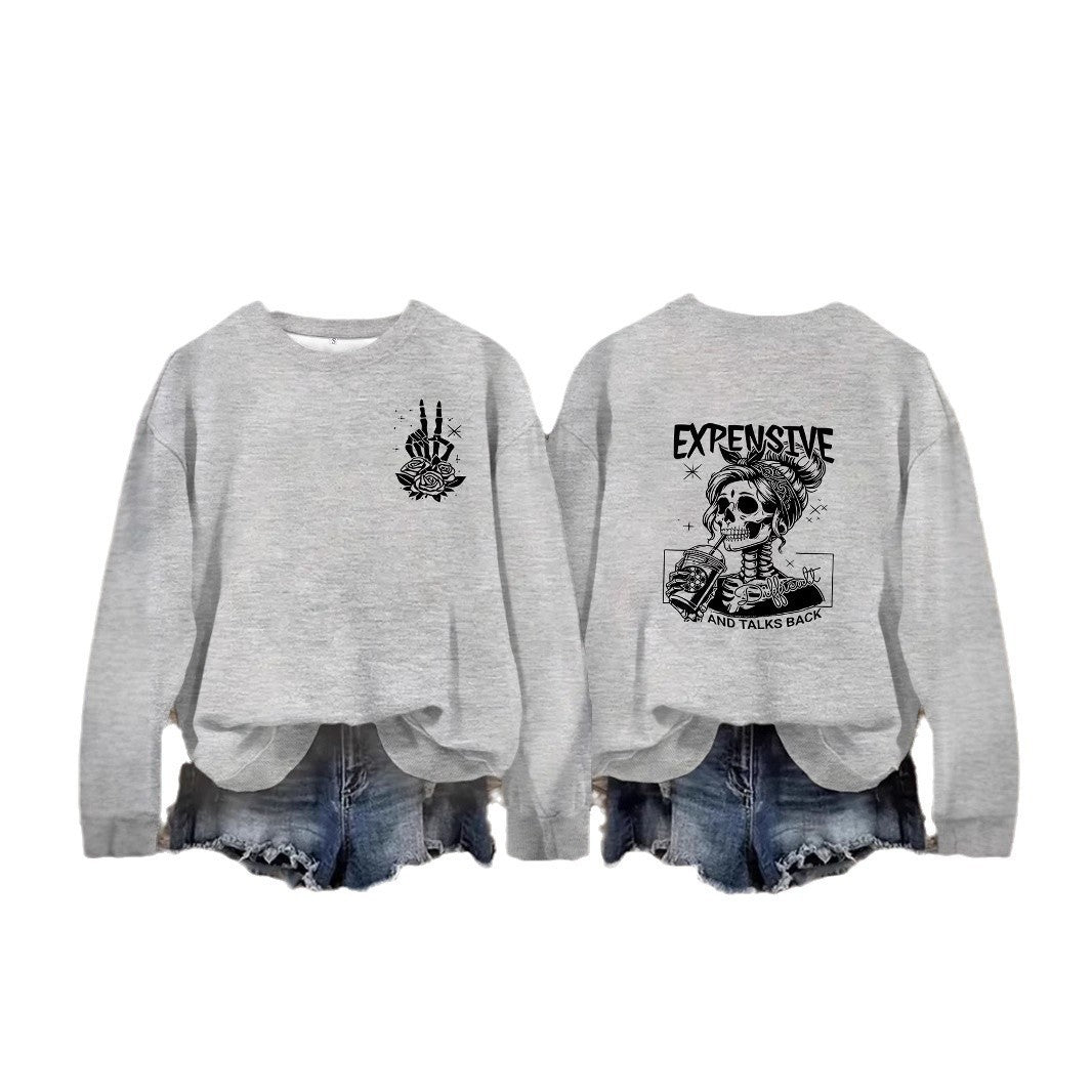 Damen Sweatshirt Kreatives Motiv Lässiger Schnitt Eveloria
