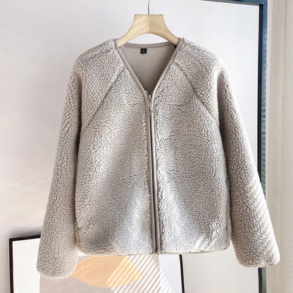 Damen Kuscheljacke Weiches Fleece Eveloria