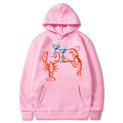 Damen Kapuzenpullover Hummer Motiv Eveloria