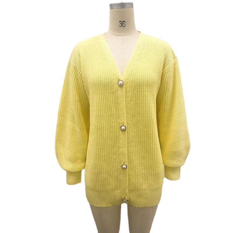 Damen Oversized Strickjacke Eveloria Großgemeinte Wolljacke