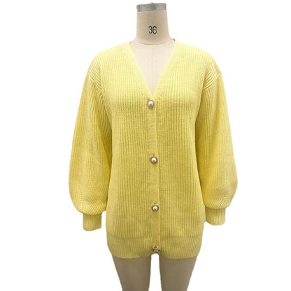 Damen Oversized Strickjacke Eveloria Großgemeinte Wolljacke