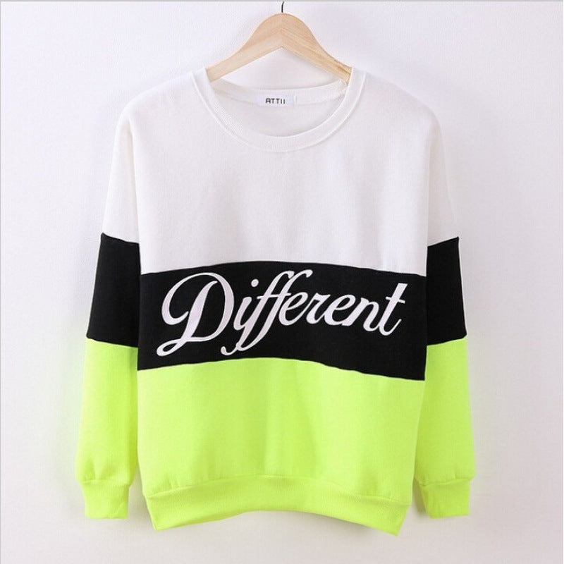 Damen Sweatshirt Sportlich Blockstreifen Grau