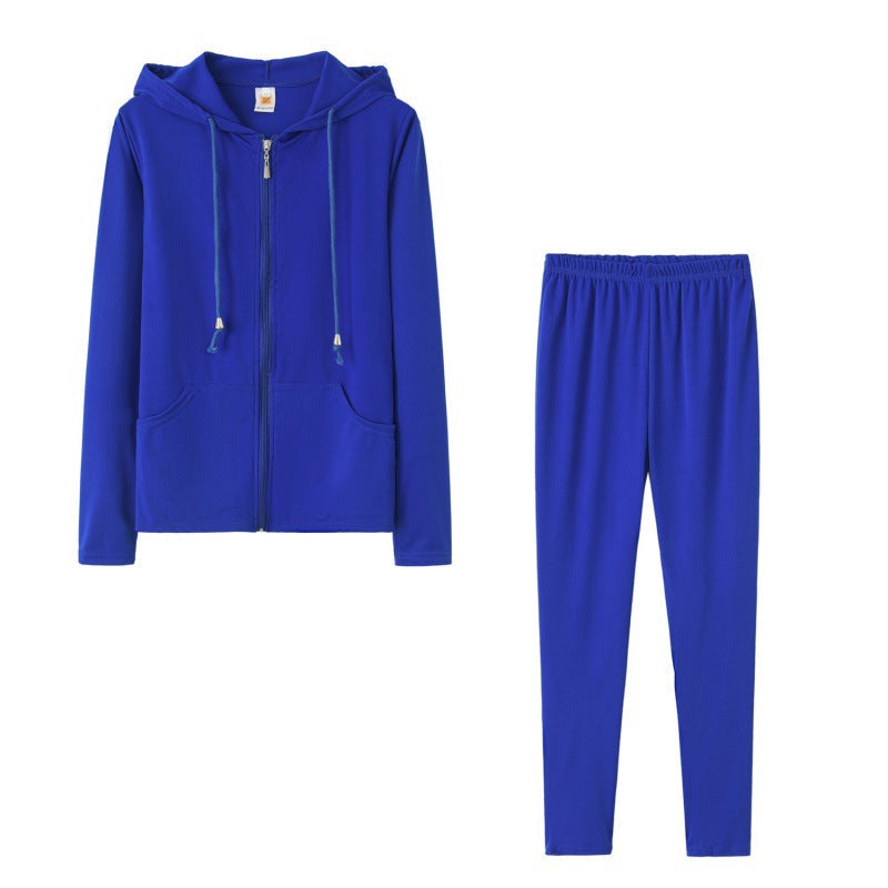 Damen Sport-Zweiteiler Kapuzenjacke und Hose Eveloria