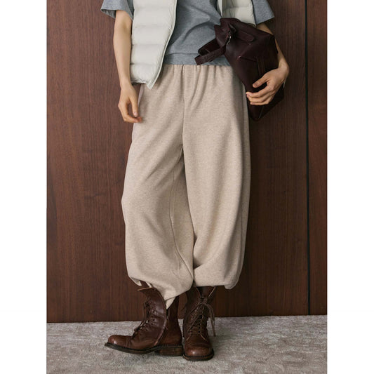 Damen Chino-Hose Hochwerder mit Lässigem Schnitt Beige - Eveloria