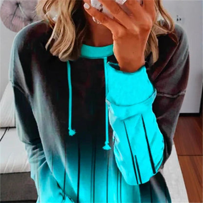 Damen Kapuzenpullover Farbverlauf Design Eveloria