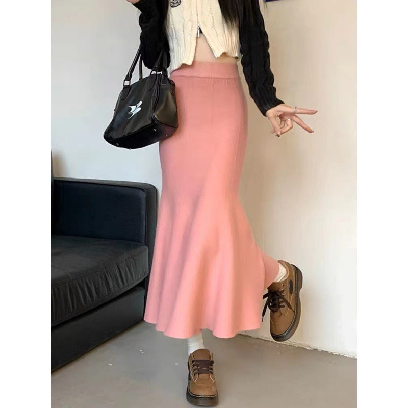 Damen Midirock Hohem Bund Schwingender Saum Eveloria