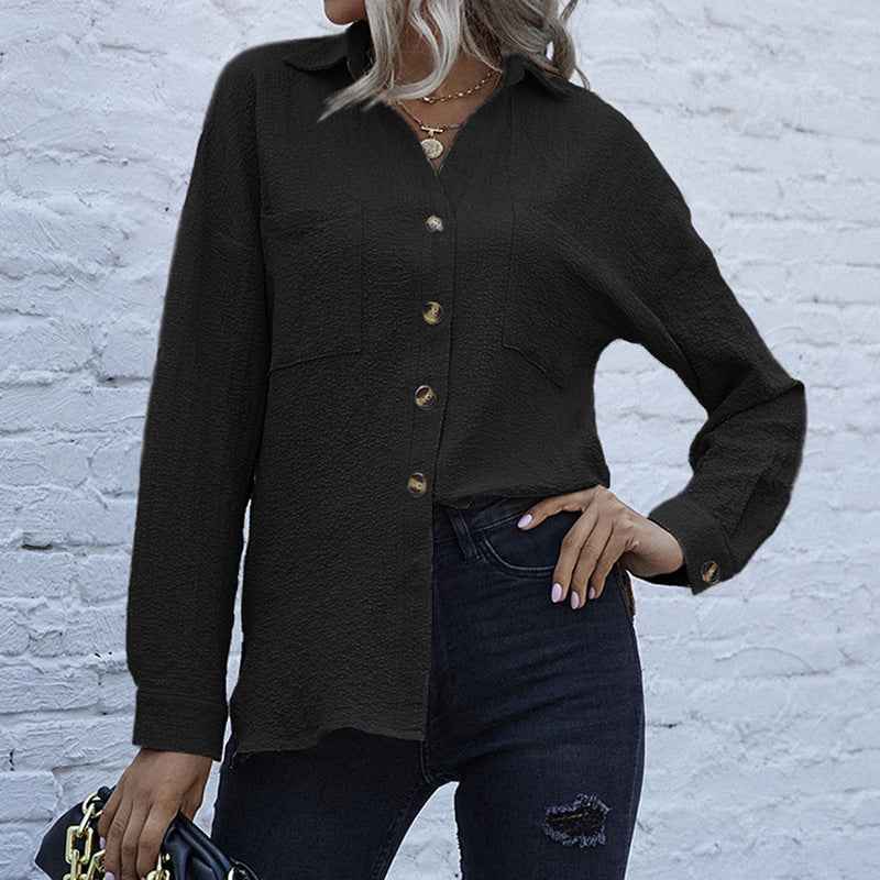 Damen Hemdbluse Lässig Eveloria